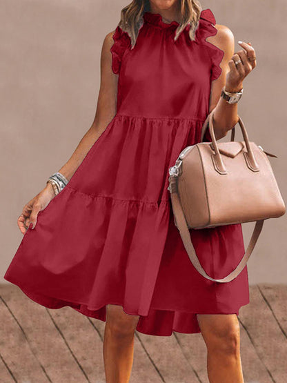 Variant image for Dam Ärmlös Klänning Enfärgad Polyester-41