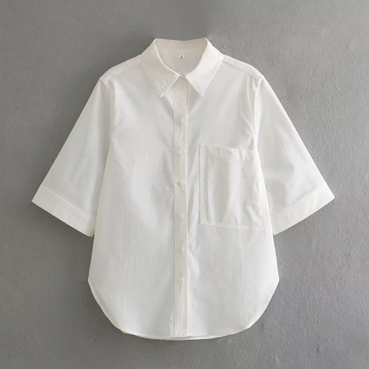 Herren Casual Set 100% Bomull med Fickor-1