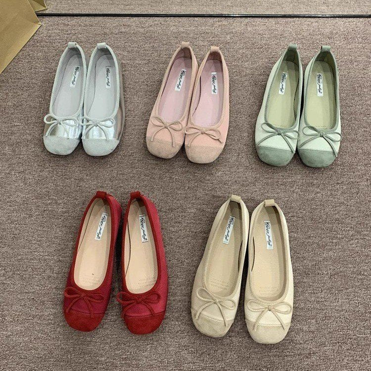 Kvinnors Ballerinaskor Mjuk Mocka Slingdetalj Elegant Komfort 2