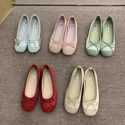 Kvinnors Ballerinaskor Mjuk Mocka Slingdetalj Elegant Komfort 2