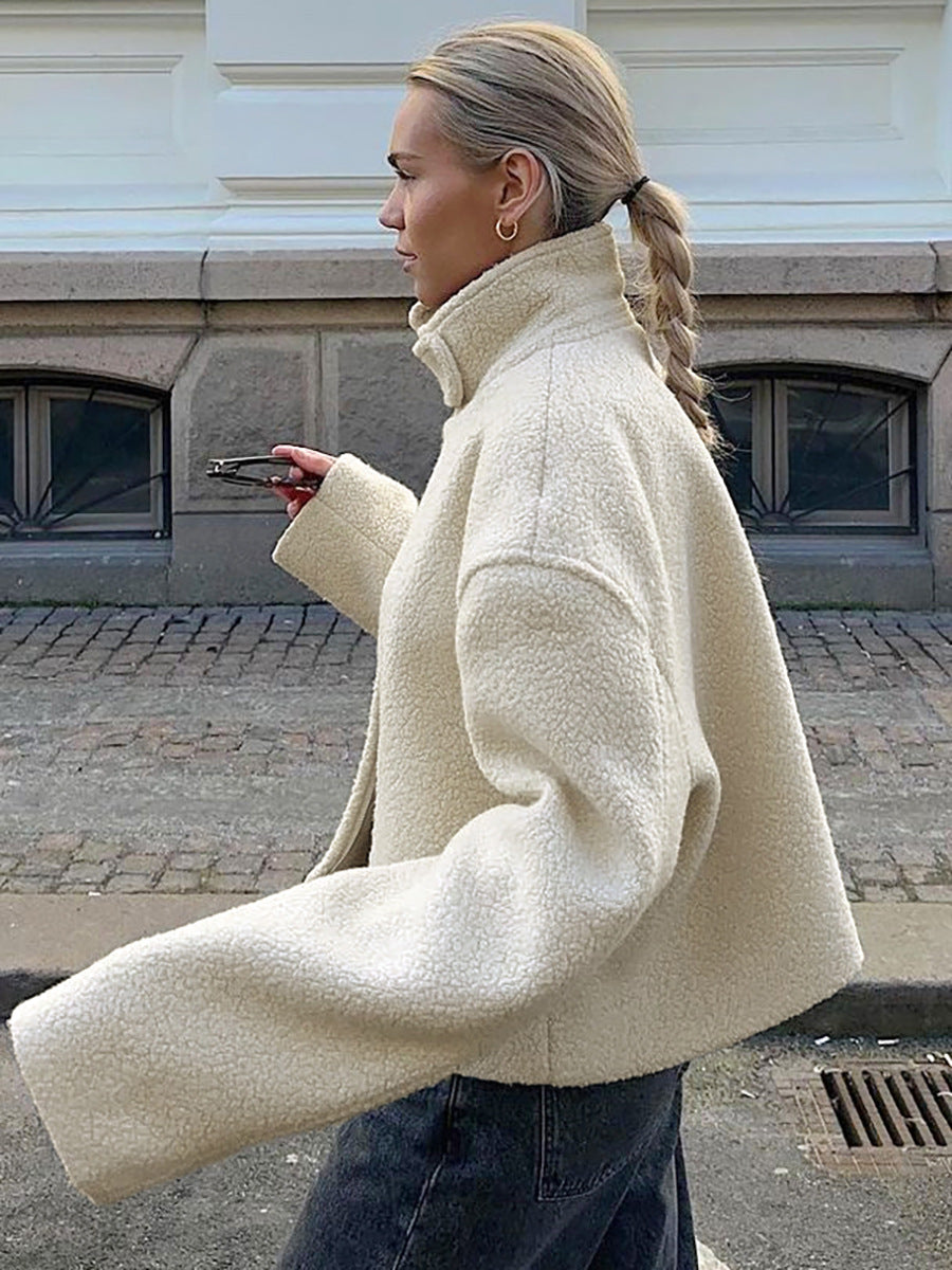 Dam Fleecejacka Statkrage Mjuk Fleece-4