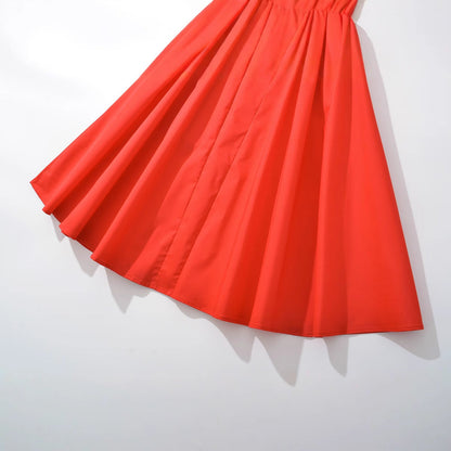 A-Linjeklänning för Kvinnor med Bustier Topp och Justerbara Spaghettiband – Andningsbart Tyg, Perfekt för Fester och Vardagsbruk 4