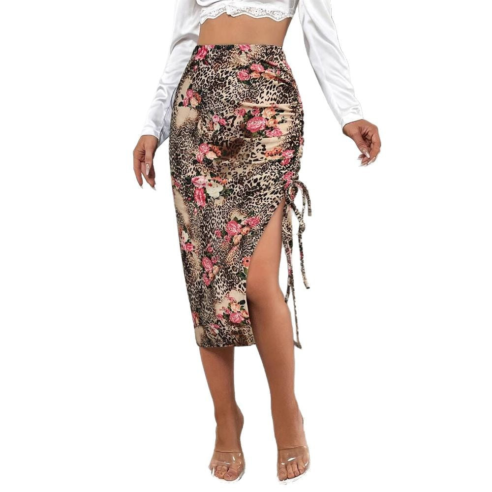 Dam Wrap Rock Blommigt och Djurmönstrat Lätt Tyg 5