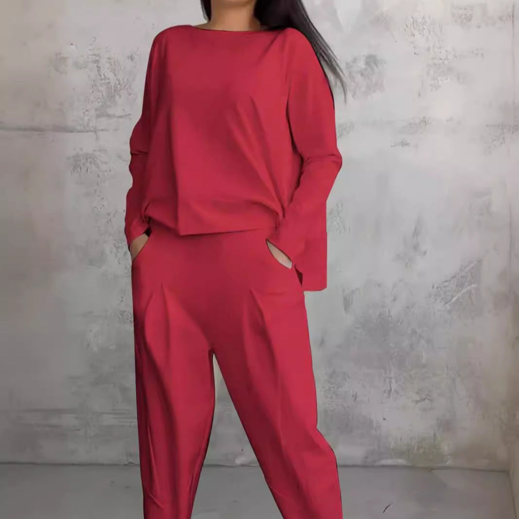 Dam Långärmad Topp Pendlarstil Polyester-2