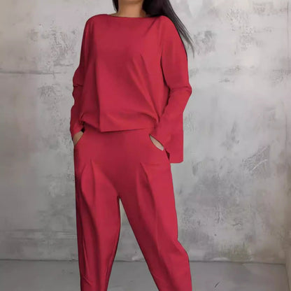 Dam Långärmad Topp Pendlarstil Polyester-2