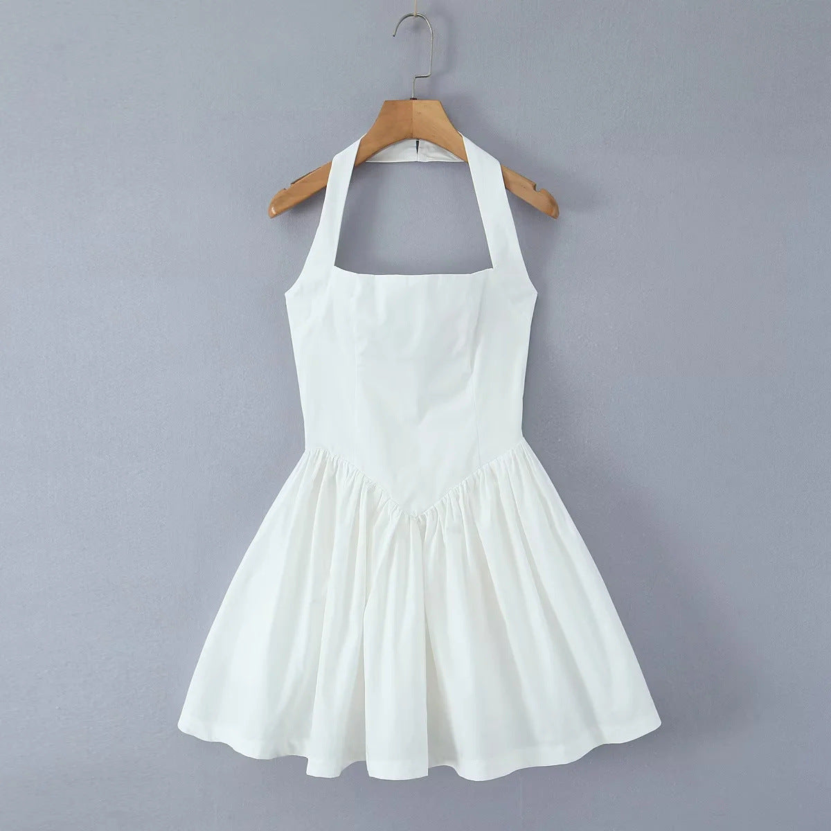 Kvinna Kort Jumpsuit med Samlad Kjol i Lätt Tyg – Bekväm och Feminine Passform för Sommarens Festligheter 7