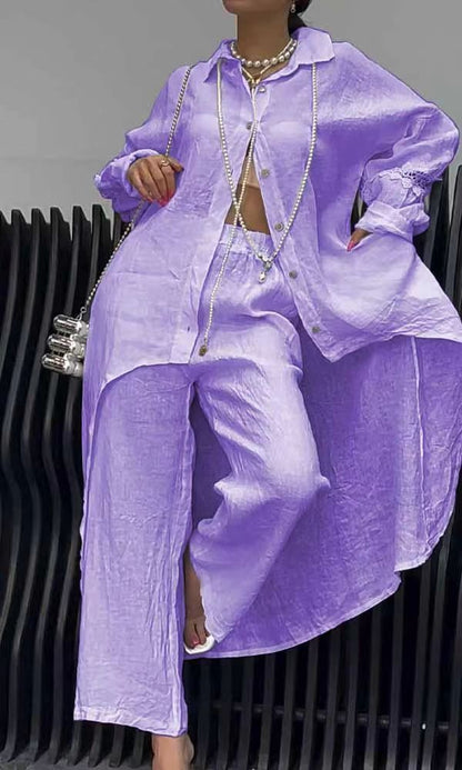 Variant image for Herr Oregelbunden Hemdräkt Lång Ärmar Polyester-33