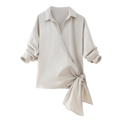 Dam Bågskjorta och Byxor Set Veckad Polyester-1