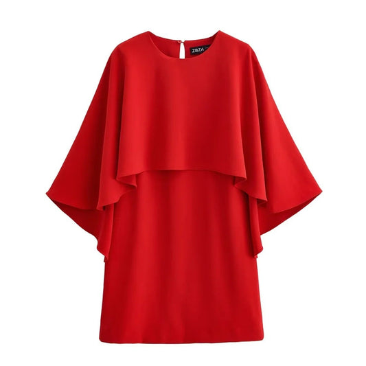 Kvinnors Klänning Flödande Design Lätt Material-1