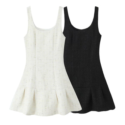 Kvinna Mini Klänning Spaghetti Band Polyester-2