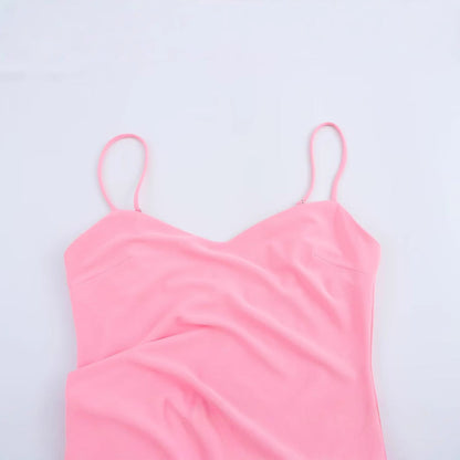 Dam Midi Klänning Rynkad Polyester för Sommarfester och Bröllop-2