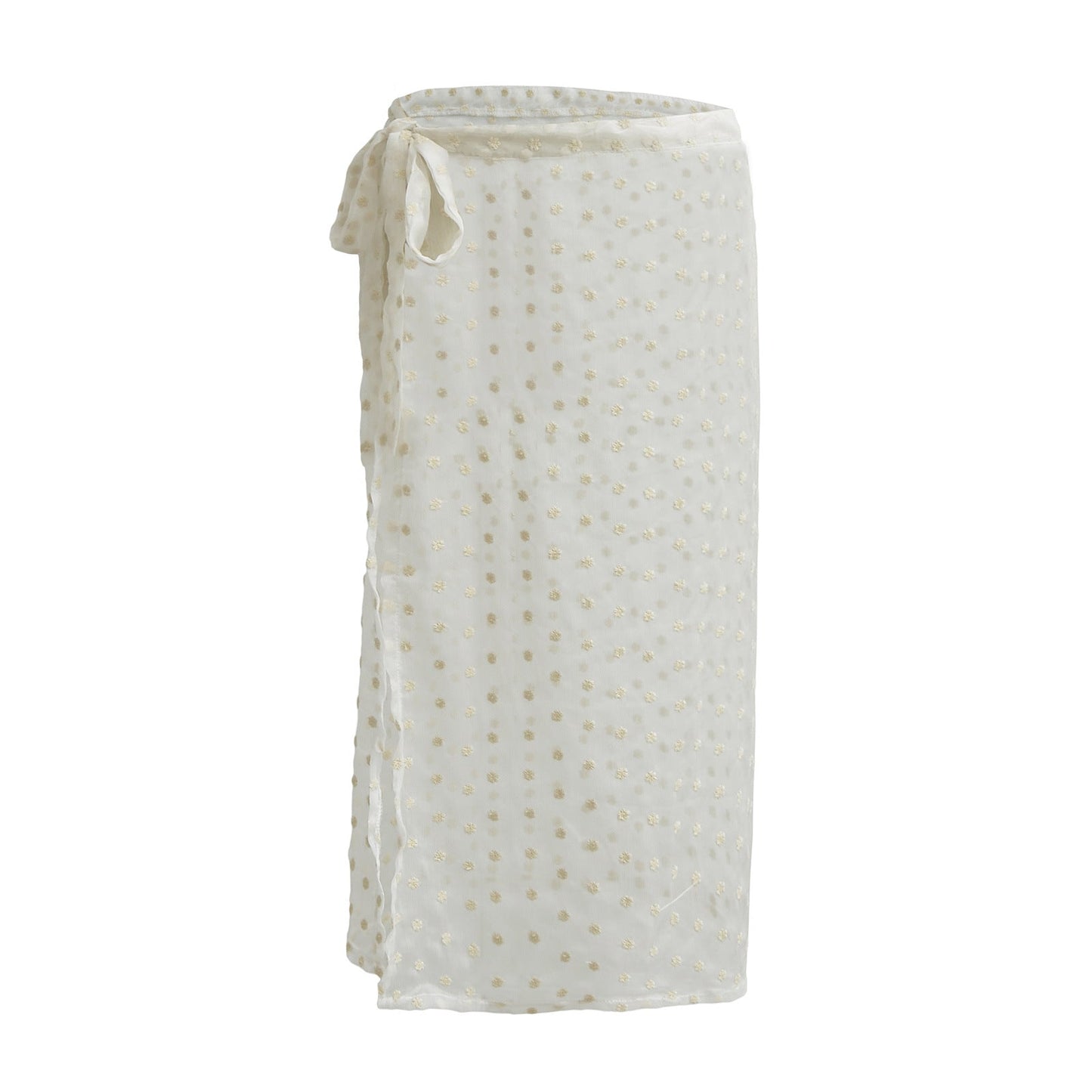 Dam Midi Kjol Blommig Design Elastisk Midja Hållbart Material 4