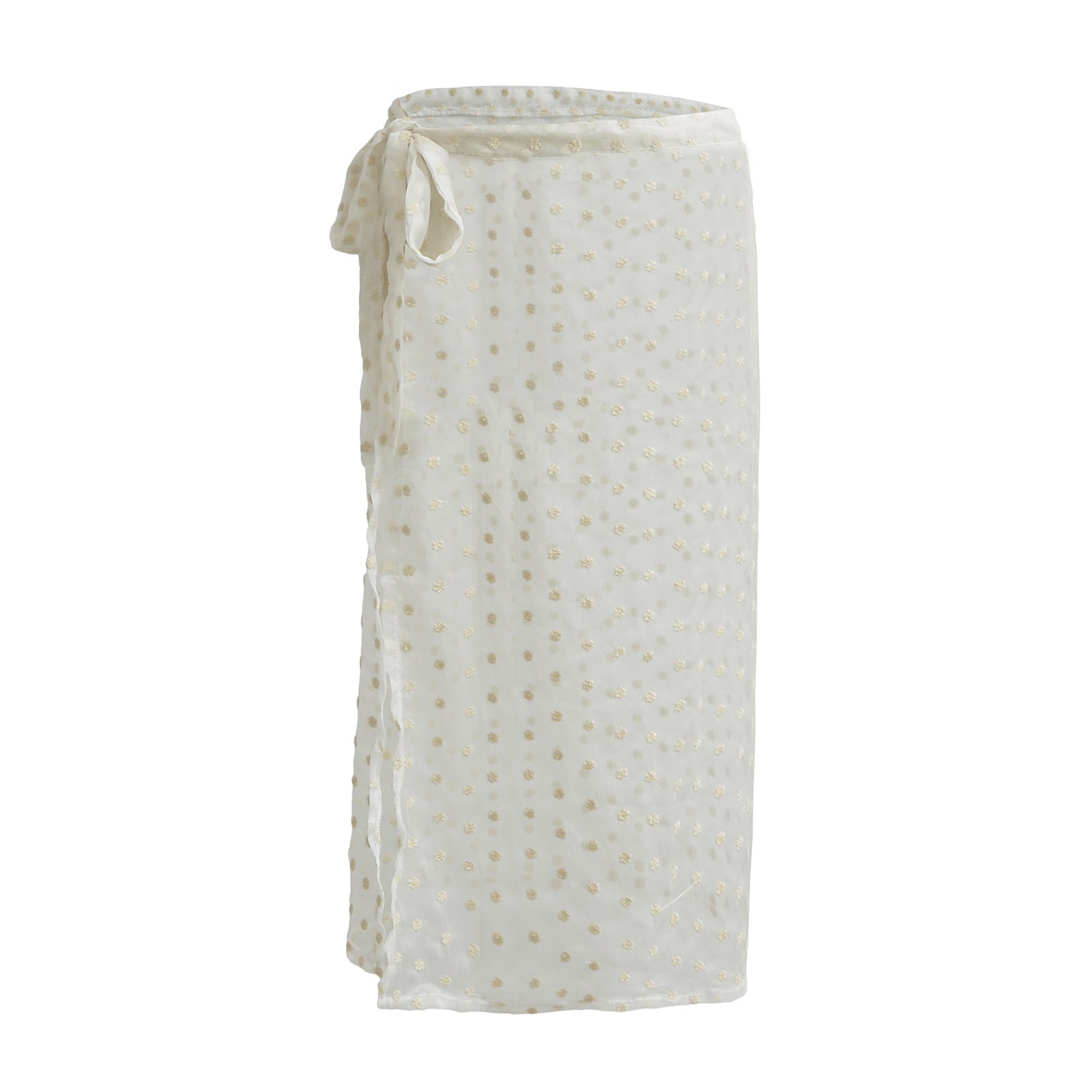 Dam Midi Kjol Blommig Design Elastisk Midja Hållbart Material 4