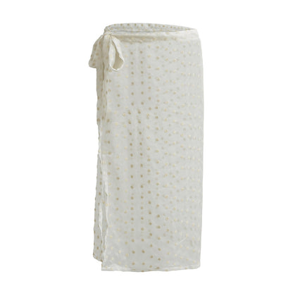 Dam Midi Kjol Blommig Design Elastisk Midja Hållbart Material 4