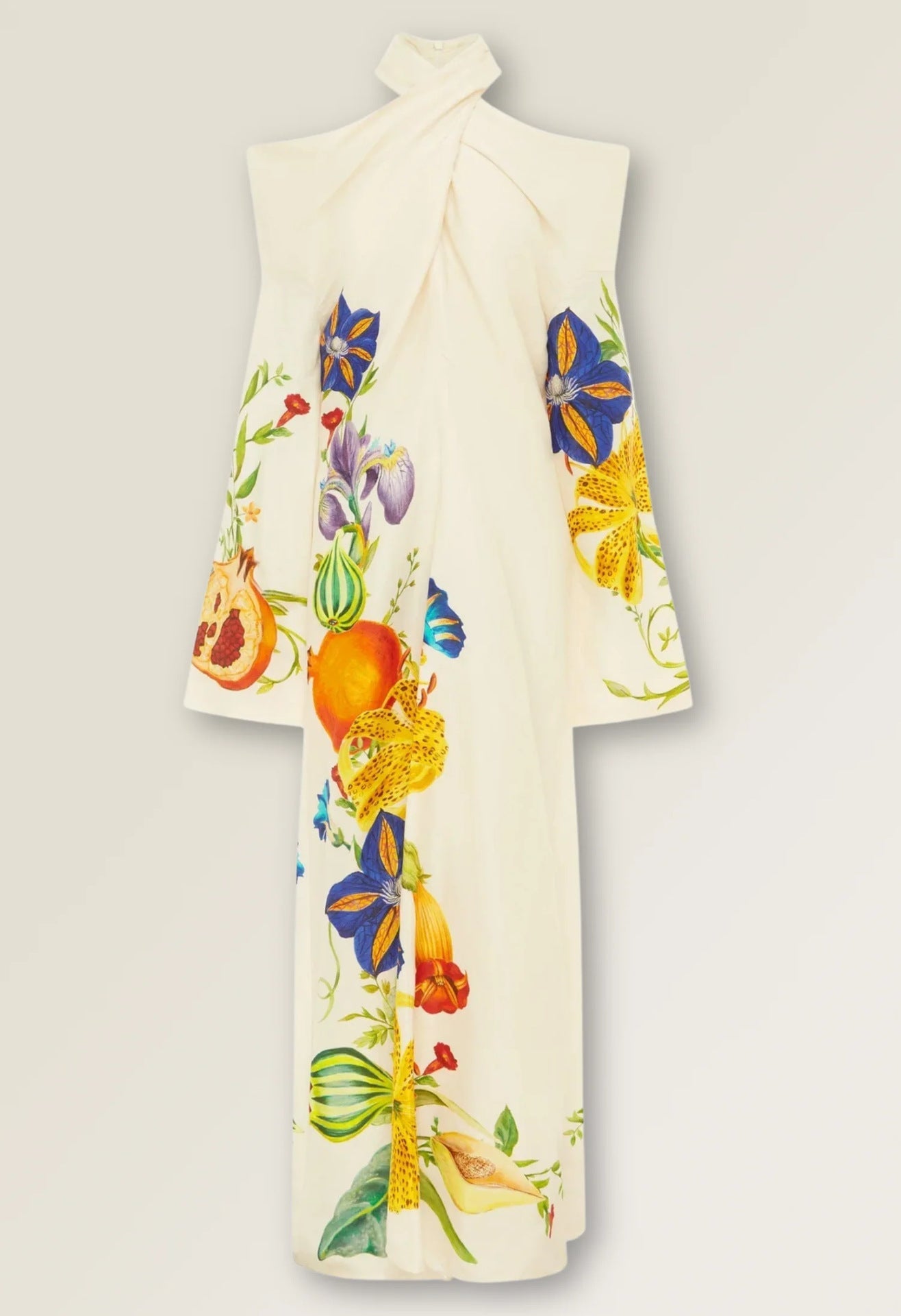 Variant image for Maxiklänning Dam Blommig A-Linje Långa Ärmar 100% Polyester-1