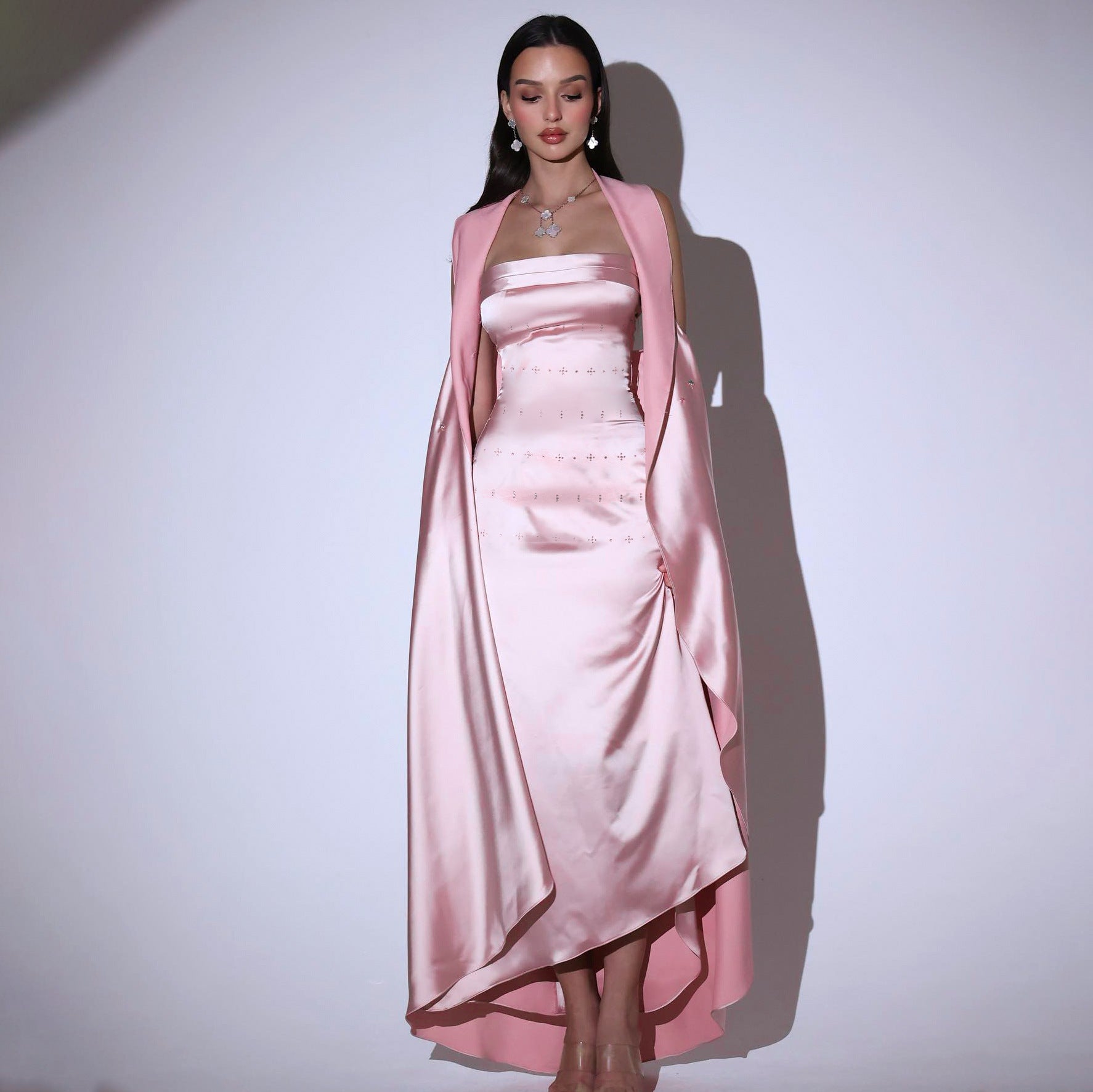 Kvinnors Aftonklänning Bustier Satin Elegant Figur-Hugging Design 3