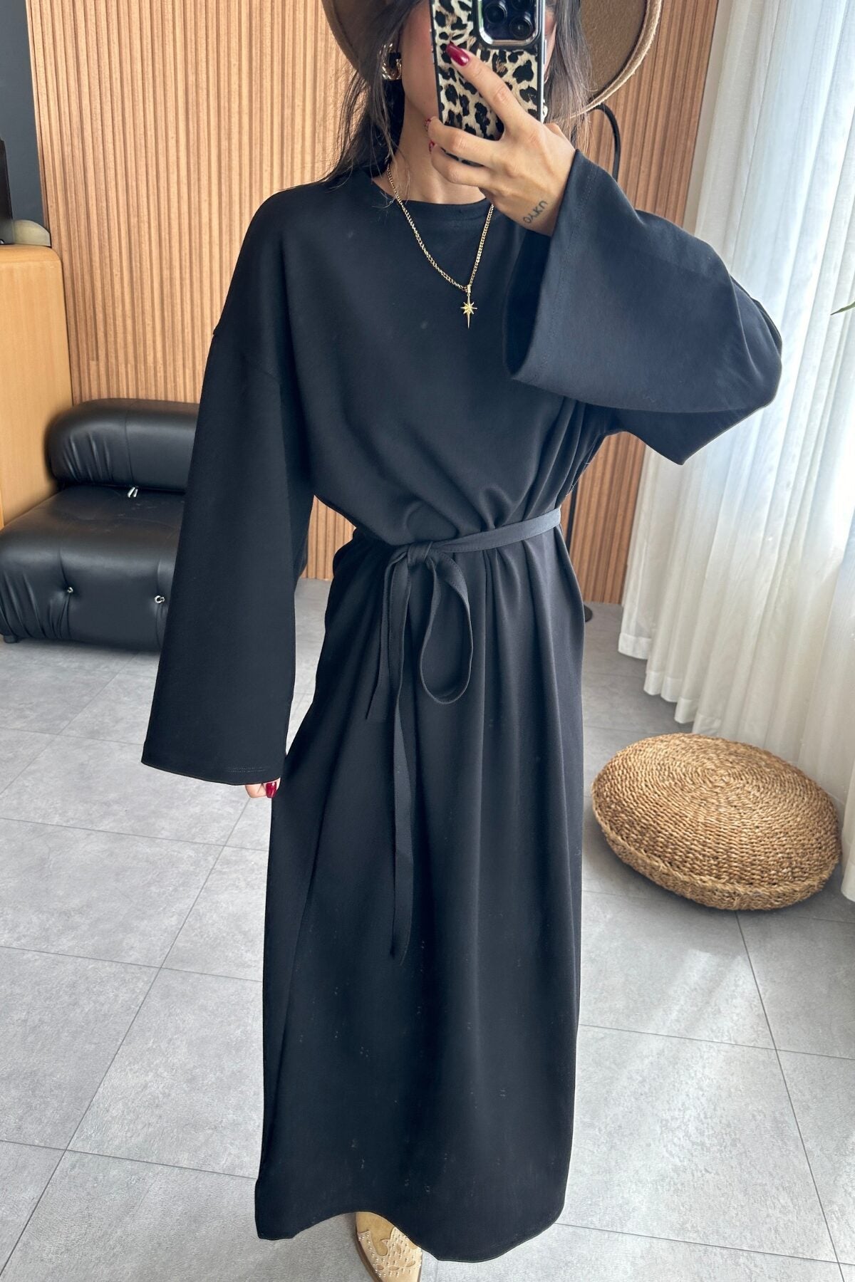 Variant image for Dam Långklänning Löst Draperad Polyester för Fest-13