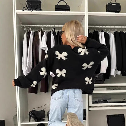 Lång Kofta Dam Slim Fit Akryl Långärmad-5