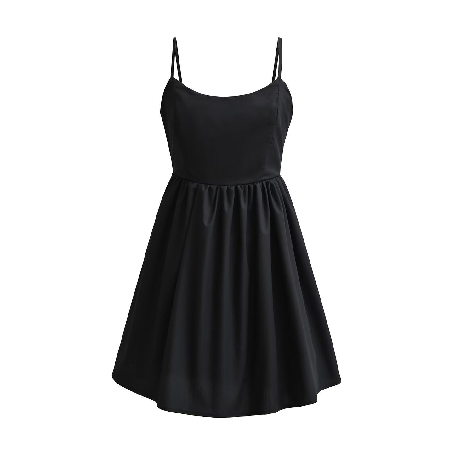 Variant image for Kvinnors Mini Klänning Spaghetti Band Polyester-4