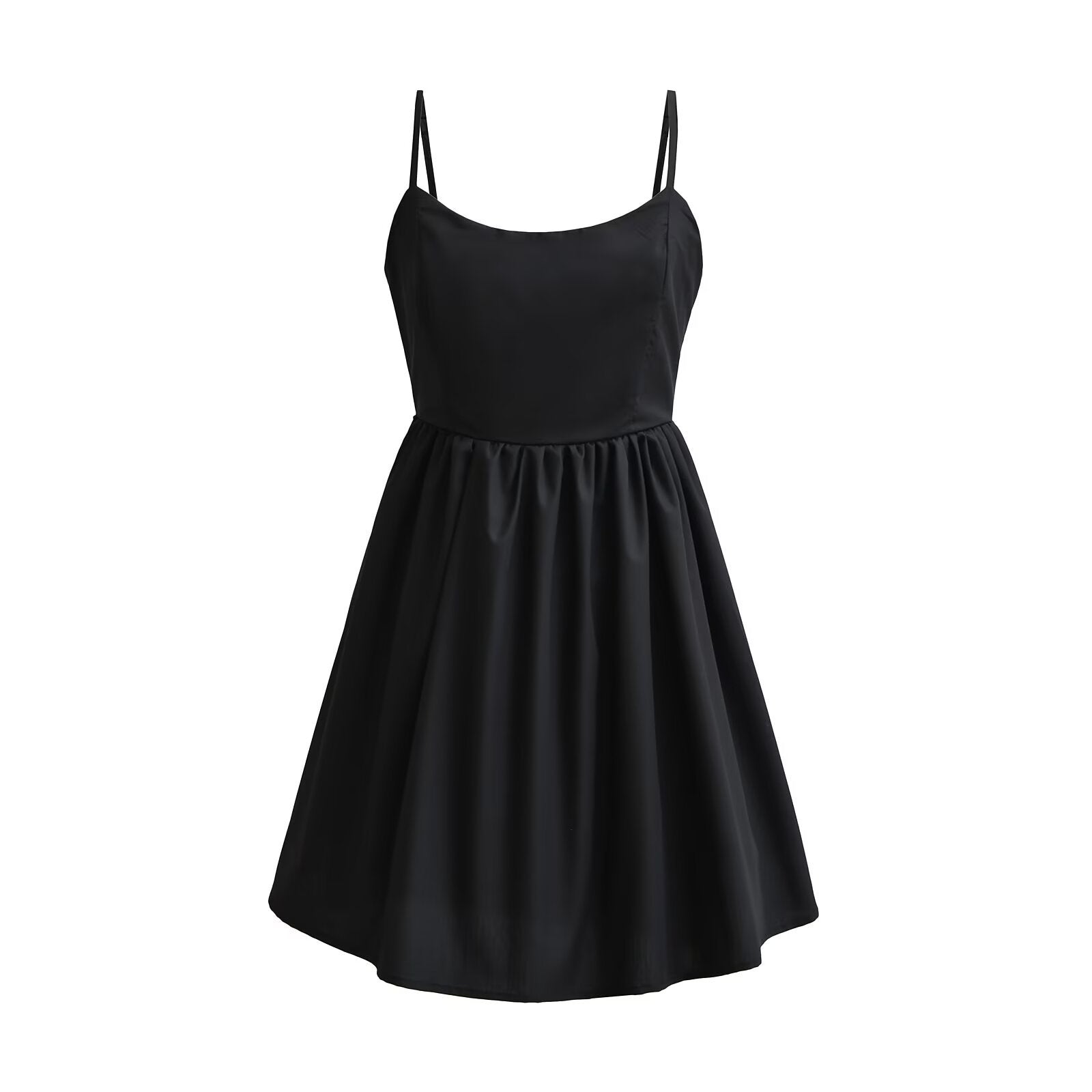 Variant image for Kvinnors Mini Klänning Spaghetti Band Polyester-4