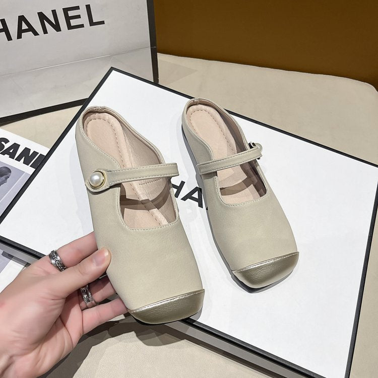 Elegant Slingback Pantolett för Damer – Ergonomisk Fotbädd, Halkfri Sula, Syntetiskt Material, Storlek 36-41 9