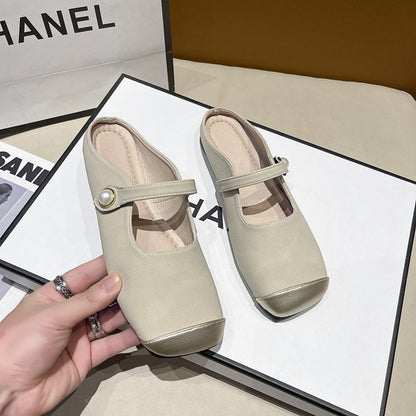 Elegant Slingback Pantolett för Damer – Ergonomisk Fotbädd, Halkfri Sula, Syntetiskt Material, Storlek 36-41 9