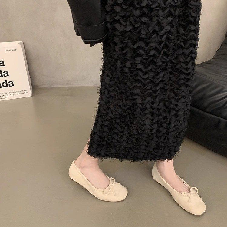 Kvinnors Ballerinaskor Ergonomisk Syntetmaterial med Slingdetaljer 4