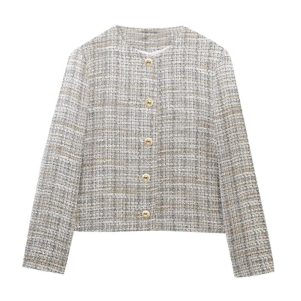 Variant image for Fina Dam Klänningar Knappstrukturerad Elegant Polyester-4