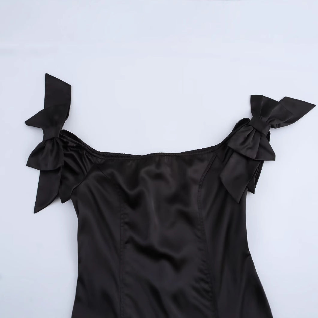 Dam Minikjol Klänning Patchwork Polyester Ärmlös-3