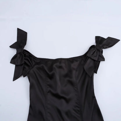 Dam Minikjol Klänning Patchwork Polyester Ärmlös-3