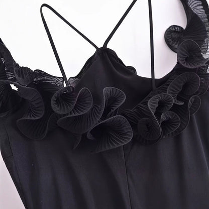 Dam Jumpsuit Skiktad Lätt Polyester-5