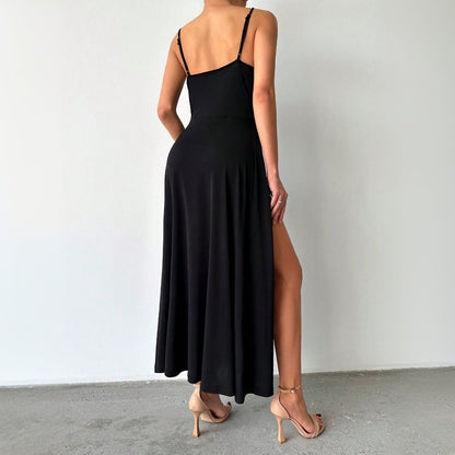 Dam Midiklänning A-linjeformad Fyrkantig Halsringning Polyester-3