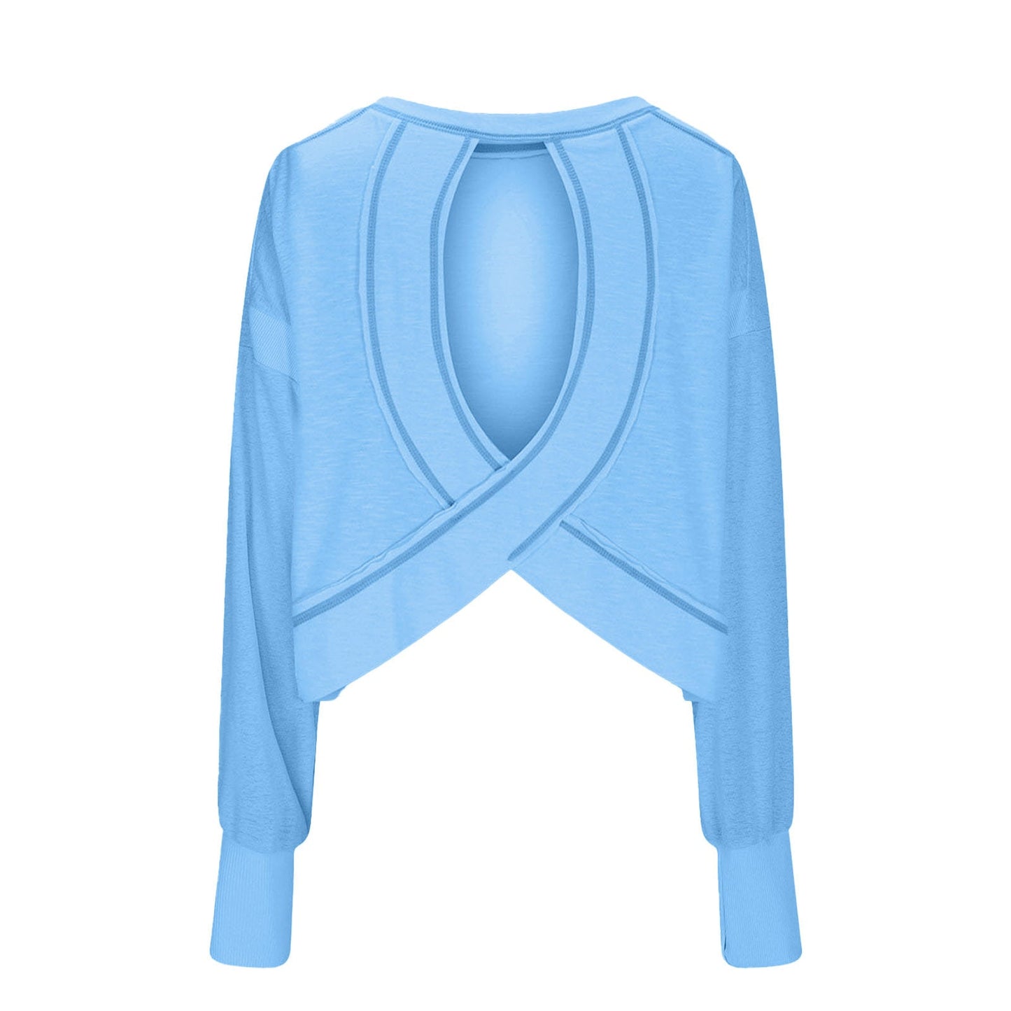 Dam T Shirt Sportig Rundhalsad Polyester för Träning och Avslappning-4