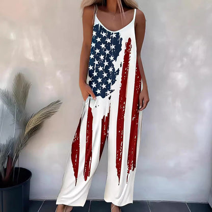 Justerbara Bärbyxor för Dam i Tryckt Polyester – Långa och Bekväma för Avslappnade Dagar 2