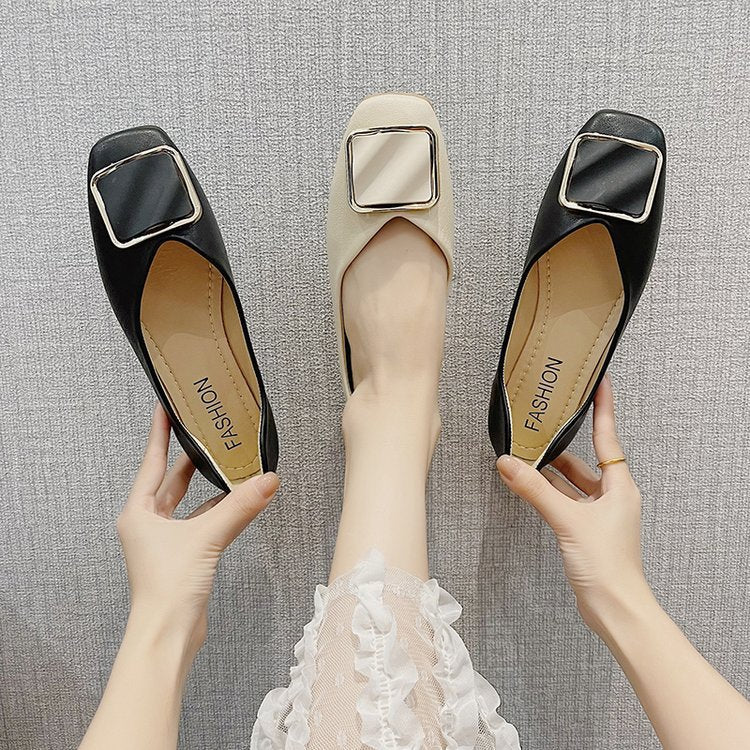 Kvinnors Ballerinaskor Elegant Design Syntetmaterial Ergonomisk Fotbädd 5