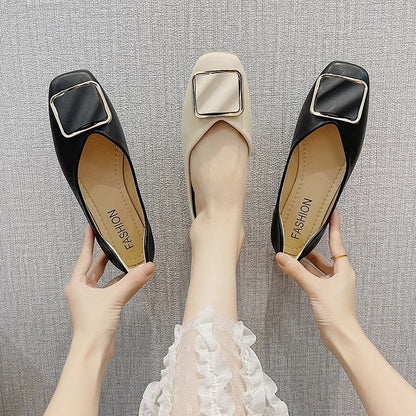 Kvinnors Ballerinaskor Elegant Design Syntetmaterial Ergonomisk Fotbädd 5