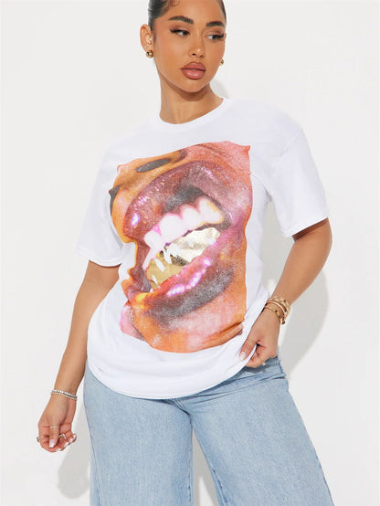 Variant image for Dam T-shirt V-ringning Kort Ärmar Färgblock Polyester-31