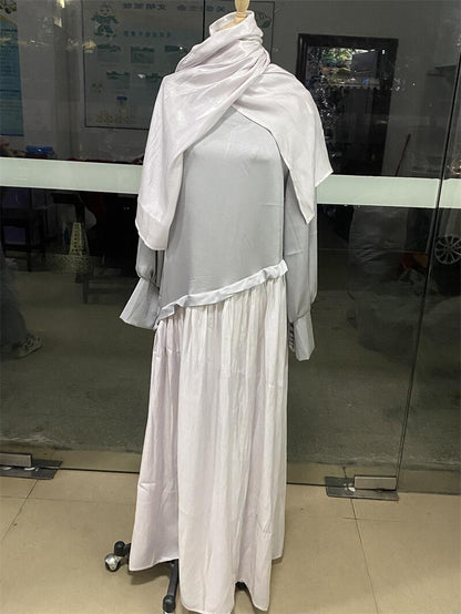 Fina Dam Klänningar Långärmad A-Line Polyester-5