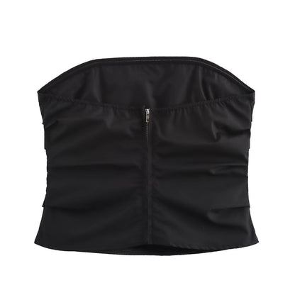 Dam Slim-Fit Tank Top 100% Bomull Utan Ärmar-3