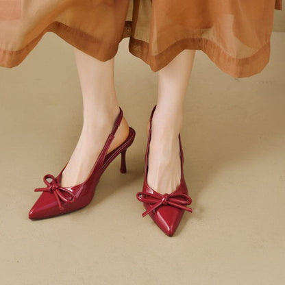 Kvinnor Slingback Skor Dekorativ Slipdesign Syntetmaterial 5