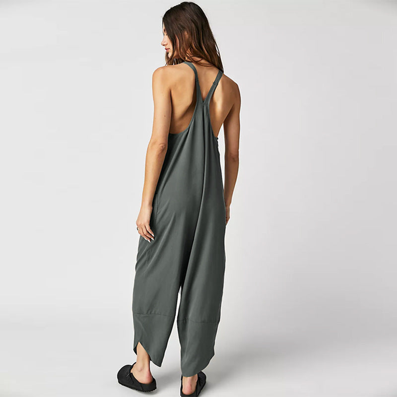 Dam Byxor Retro Stil Högkvalitativt Tyg Lös Midja-5