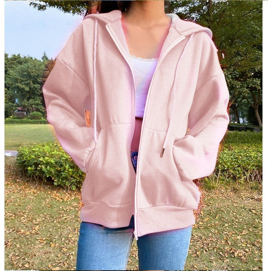 Dam Fritidsjacka Modern Polyester med Stiliga Detaljer 1