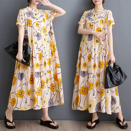 Variant image for Kvinnors Långklänning Flödesplicering Polyester för Fest och Bröllop-1