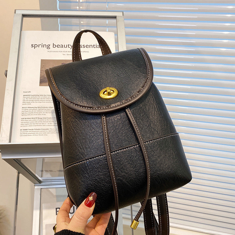 Dam Mini Ryggsäck Trendig PU-Läder-2