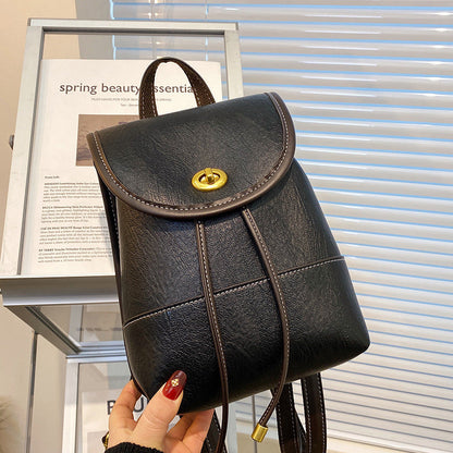 Dam Mini Ryggsäck Trendig PU-Läder-2