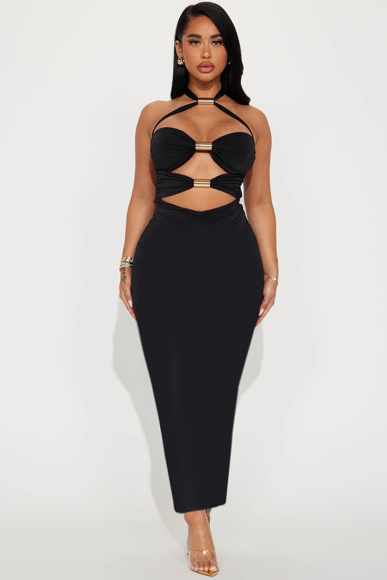 Variant image for Dam Jumpsuit Hög Midja Ärmlös Spandex Street Fashion-7