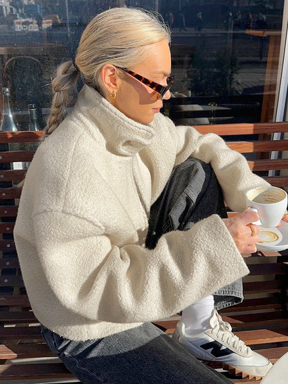 Dam Fleecejacka Statkrage Mjuk Fleece-3