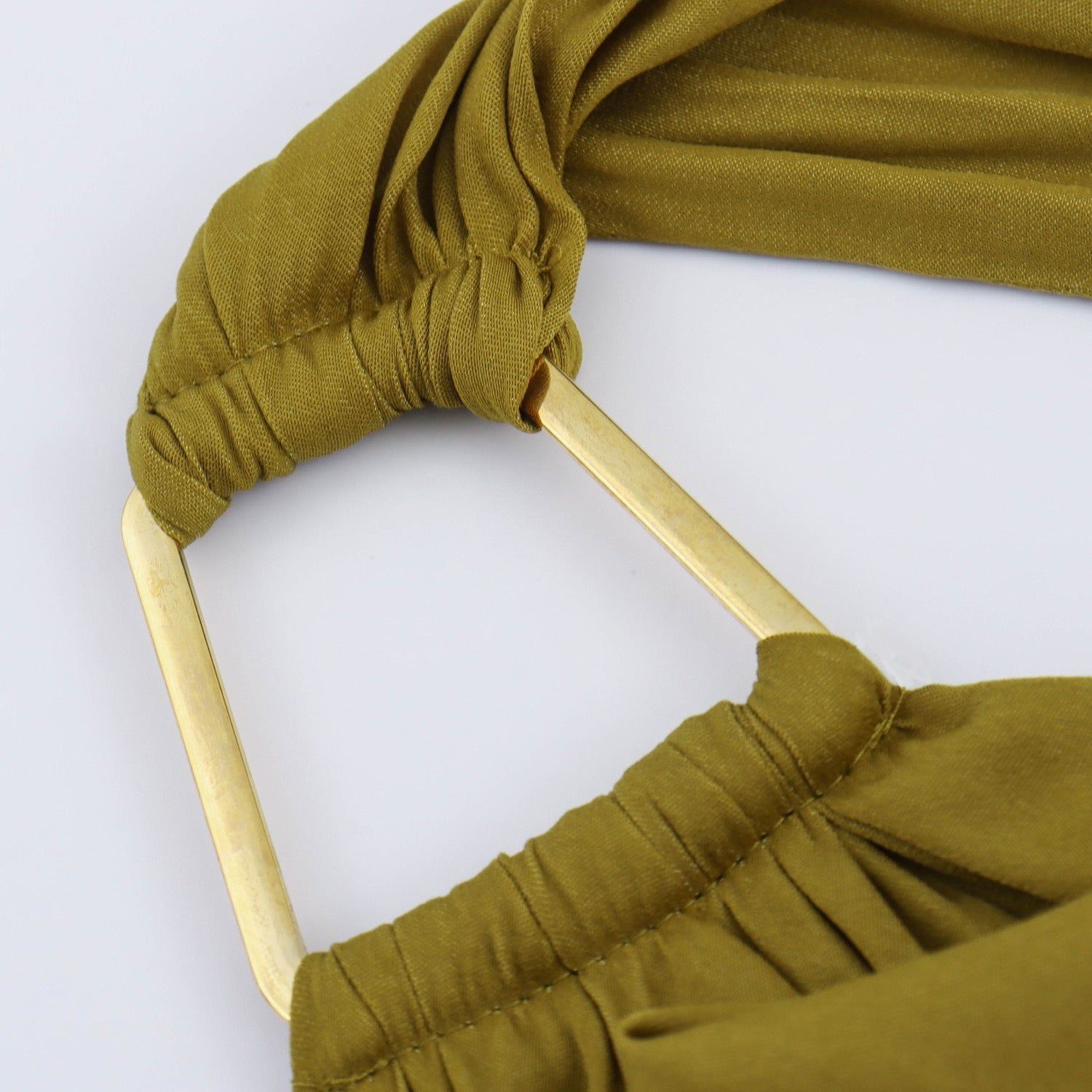 Kvinna Midi Klänning Halter A-linje Polyester-2