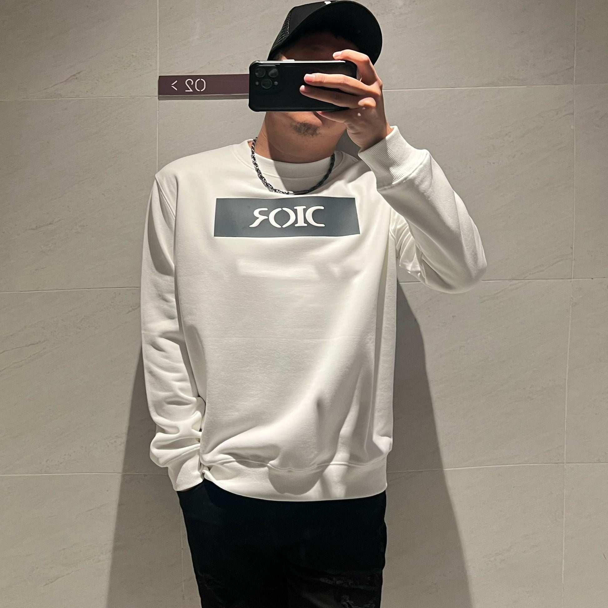 Herr Rundhals Tröja Tjock 100% Bomull-2