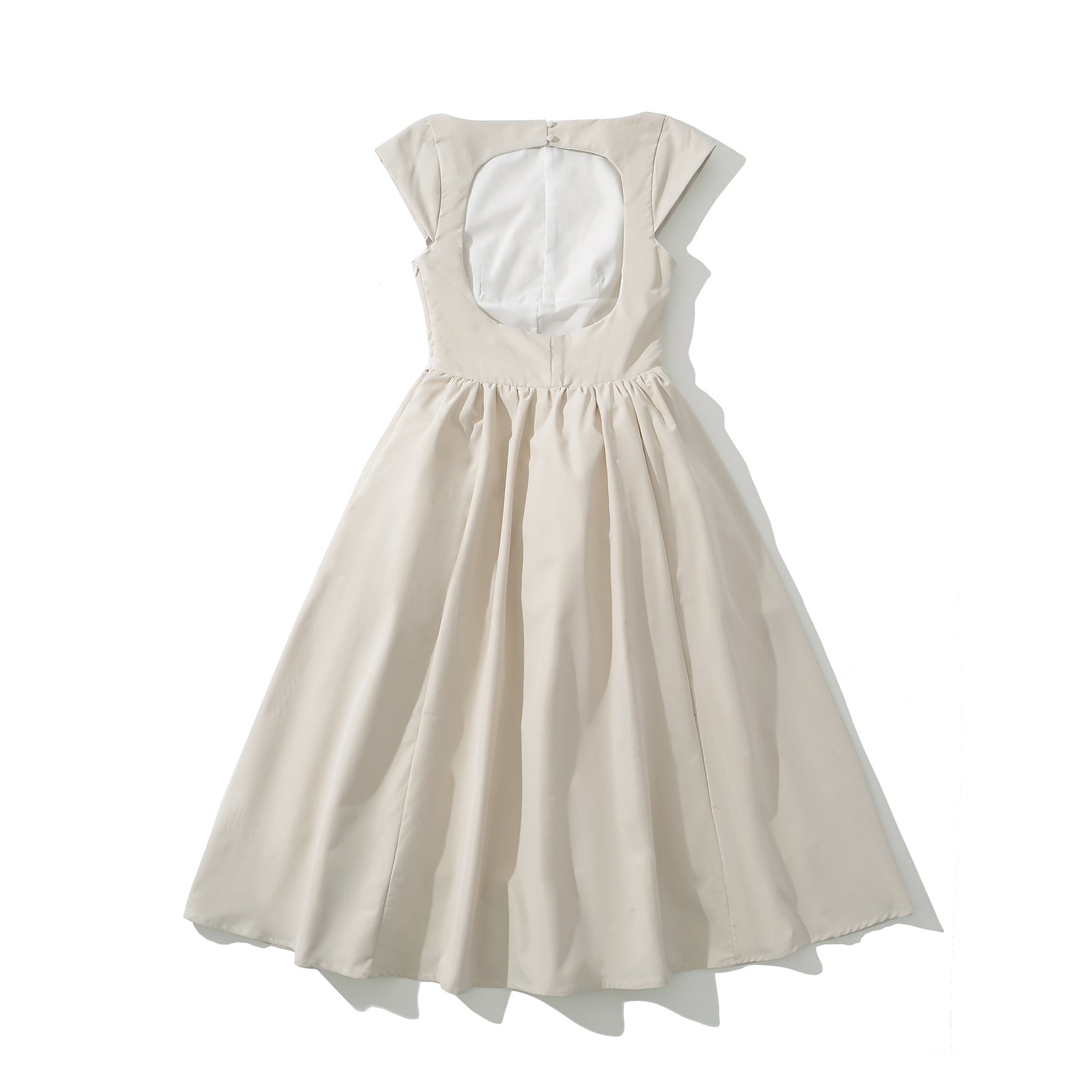 Dam Aftonklänning Klassisk Snitt Voluminös Kjol Högkvalitativt Material-3